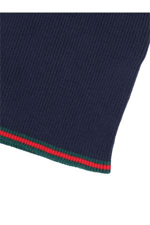 maglione in cotone blu GUCCI KIDS | 828413XKEZQ4180